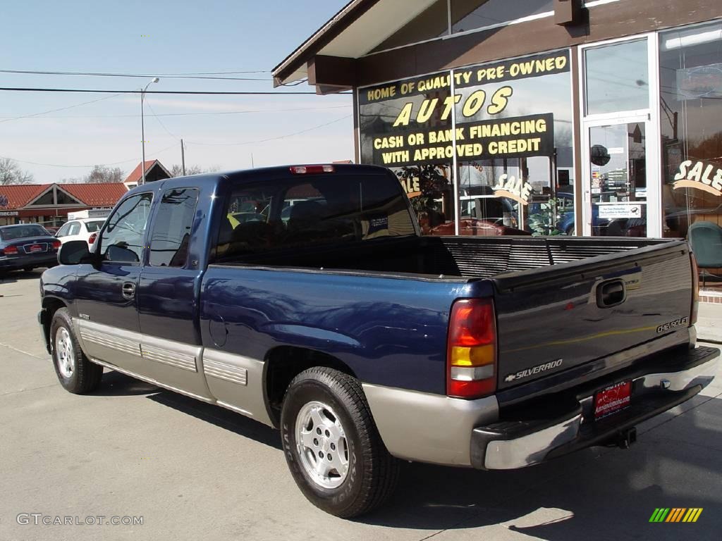 1999 Silverado 1500 LS Extended Cab - Indigo Blue Metallic / Graphite photo #4