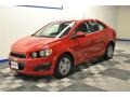 2012 Victory Red Chevrolet Sonic LT Sedan  photo #2