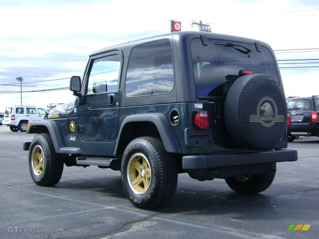 2006 Wrangler Sport 4x4 Golden Eagle - Deep Beryl Green Pearl / Dark Slate Gray photo #5