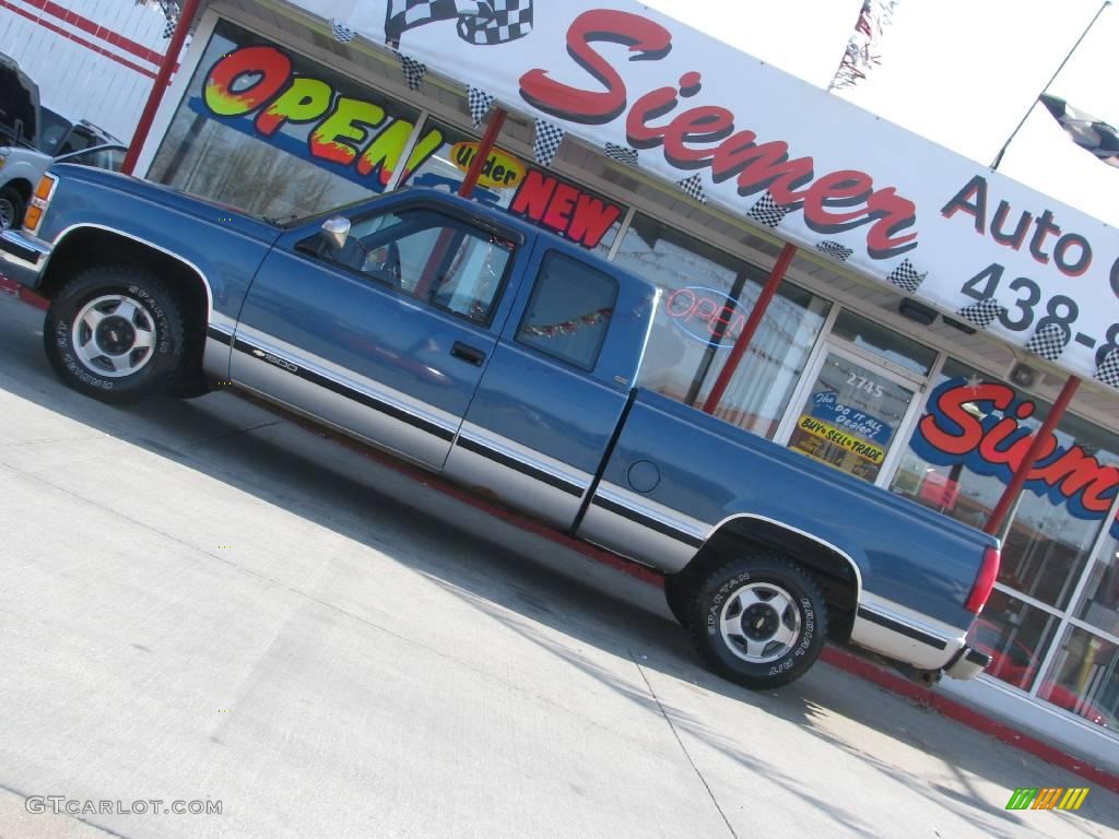 1992 C/K C1500 Extended Cab - Catalina Blue Metallic / Blue photo #2