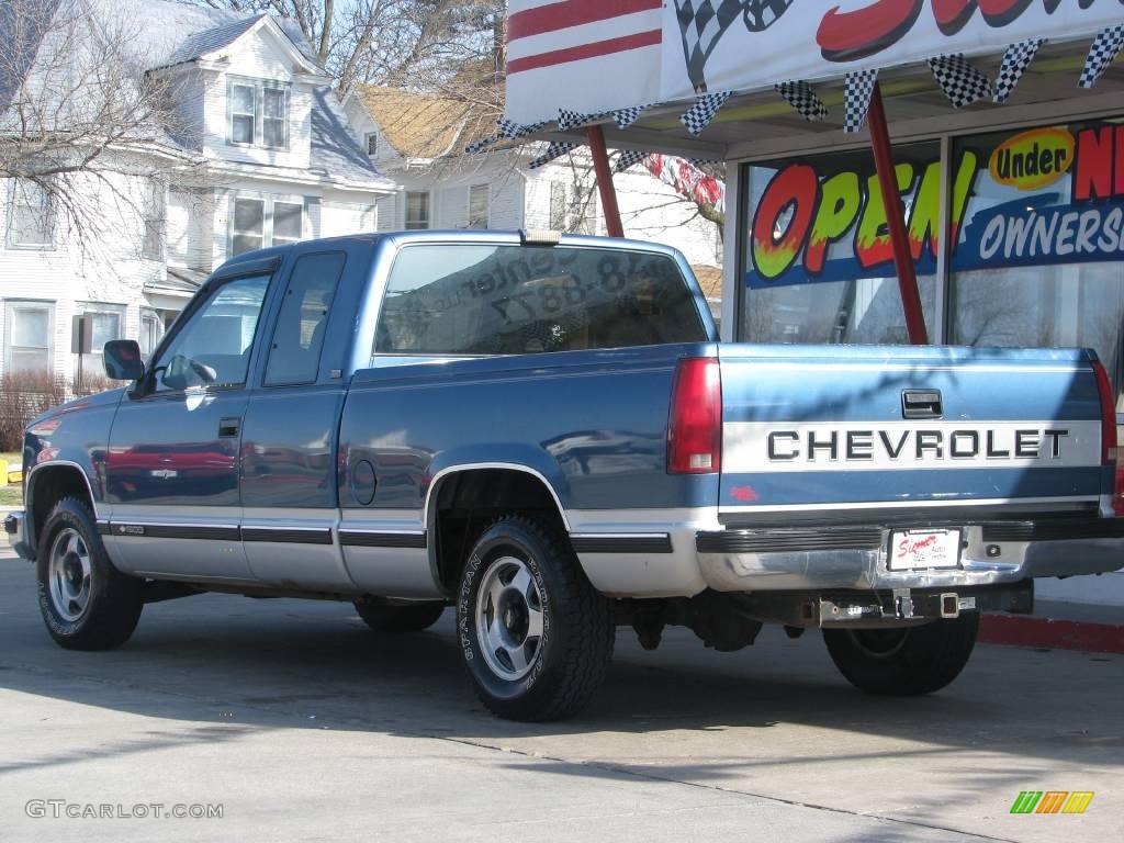 1992 C/K C1500 Extended Cab - Catalina Blue Metallic / Blue photo #3