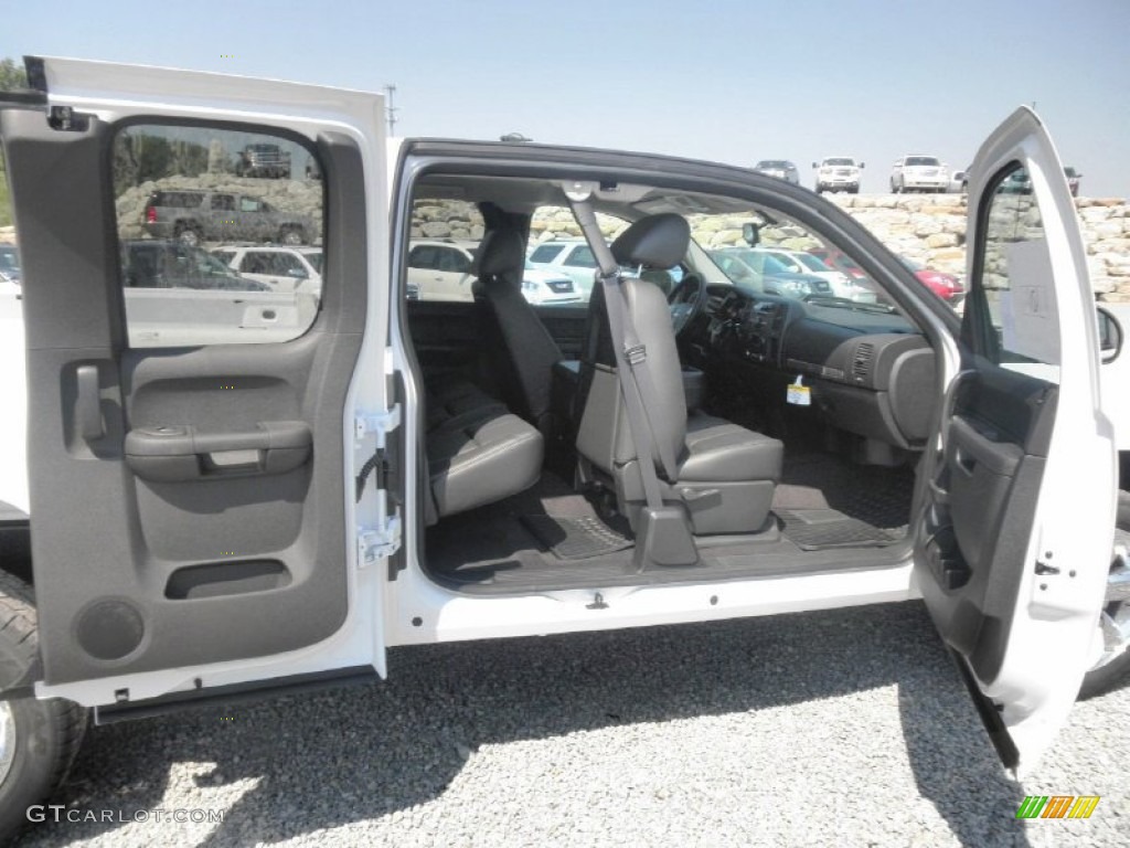 Ebony Interior 2013 GMC Sierra 1500 SLE Extended Cab 4x4 Photo #67300948