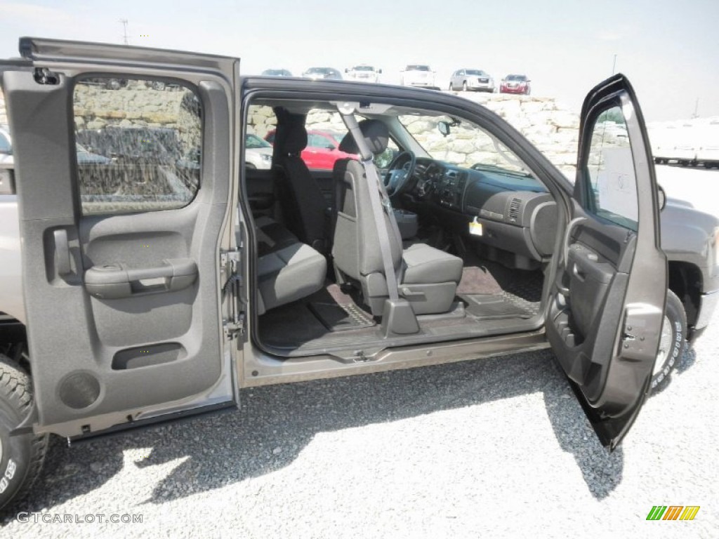 Ebony Interior 2013 GMC Sierra 1500 SLE Extended Cab 4x4 Photo #67301156