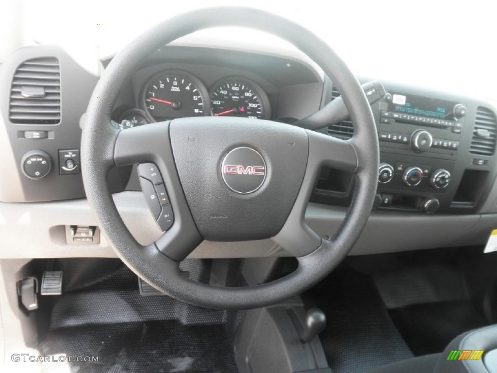 2013 GMC Sierra 1500 Regular Cab 4x4 Dark Titanium Steering Wheel Photo #67301402
