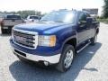 Heritage Blue Metallic 2013 GMC Sierra 2500HD SLE Extended Cab 4x4 Exterior