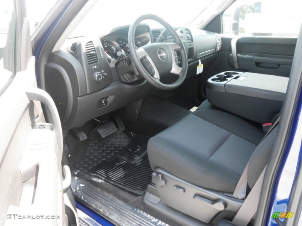 Ebony Interior 2013 GMC Sierra 2500HD SLE Extended Cab 4x4 Photo #67301693