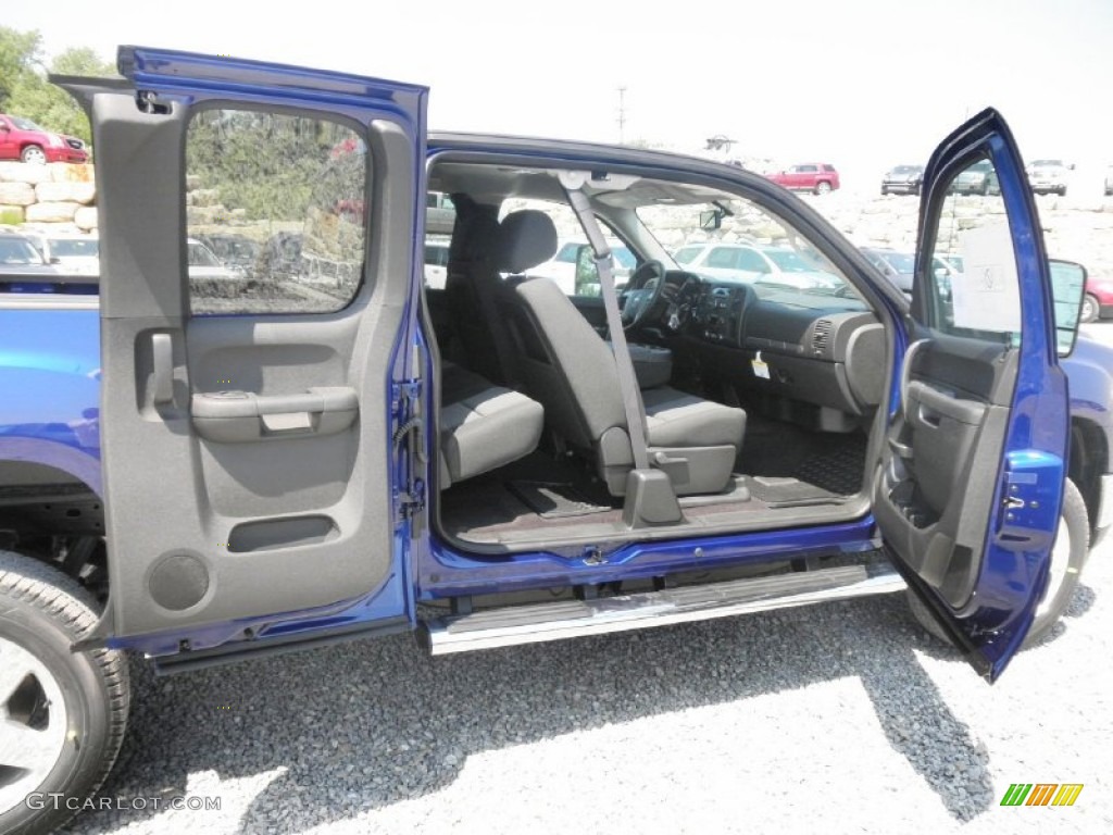 Ebony Interior 2013 GMC Sierra 2500HD SLE Extended Cab 4x4 Photo #67301807
