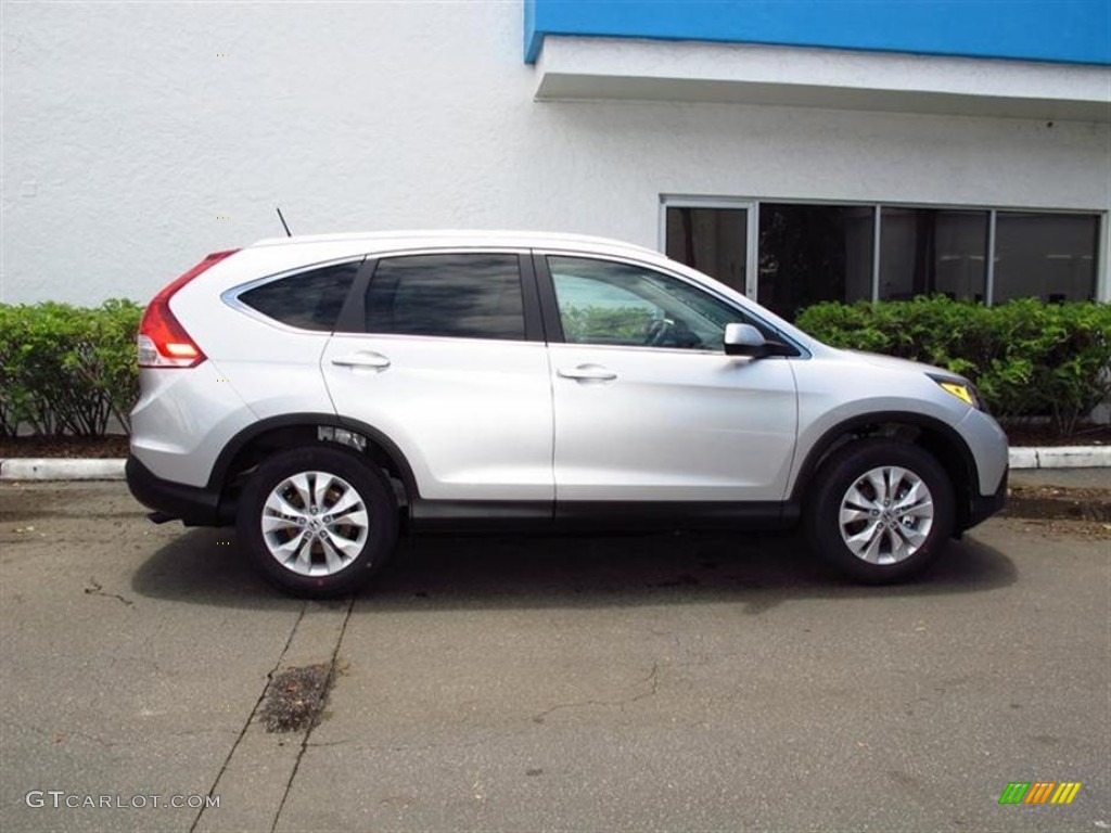 2012 CR-V EX-L - Alabaster Silver Metallic / Gray photo #2