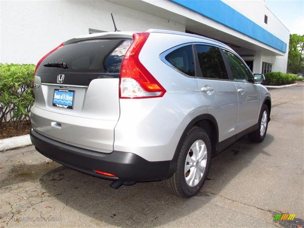 2012 CR-V EX-L - Alabaster Silver Metallic / Gray photo #3