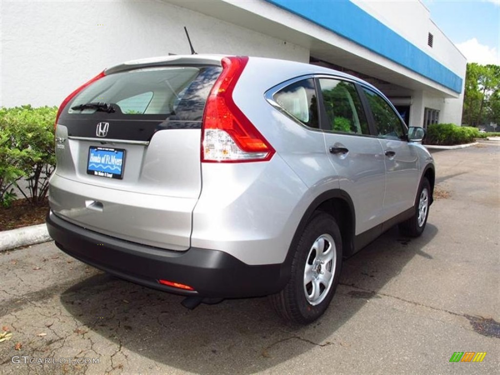 2012 CR-V LX - Alabaster Silver Metallic / Gray photo #3