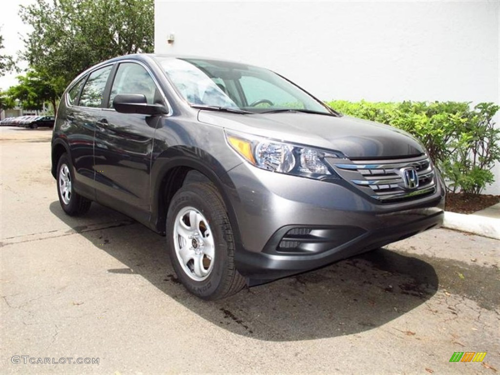 2012 CR-V LX - Polished Metal Metallic / Gray photo #1