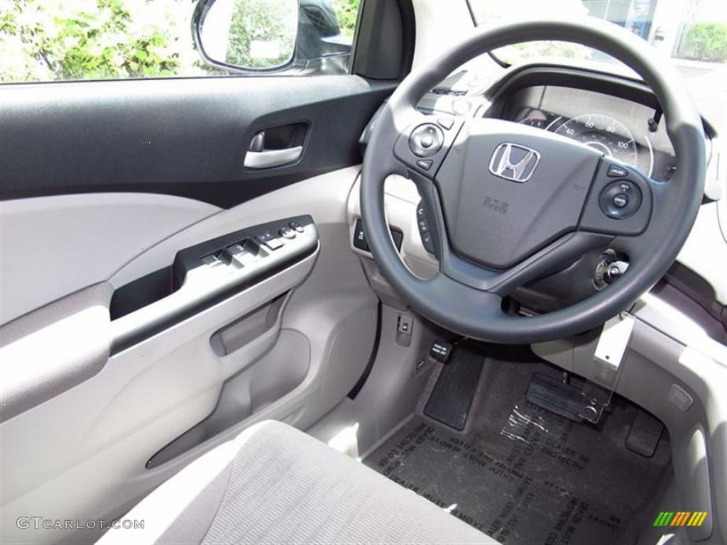 2012 Honda CR-V LX Gray Steering Wheel Photo #67302272