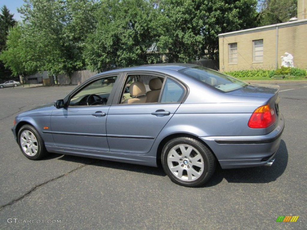 2001 3 Series 325xi Sedan - Topaz Blue Metallic / Sand photo #4