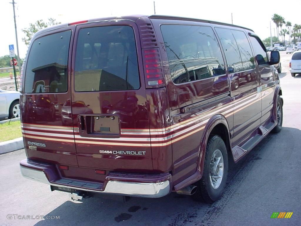 2000 Express 3500 SS454 Passenger - Dark Carmine Red Metallic / Neutral photo #3