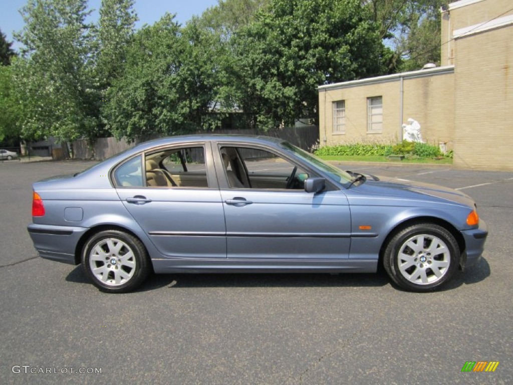 2001 3 Series 325xi Sedan - Topaz Blue Metallic / Sand photo #9