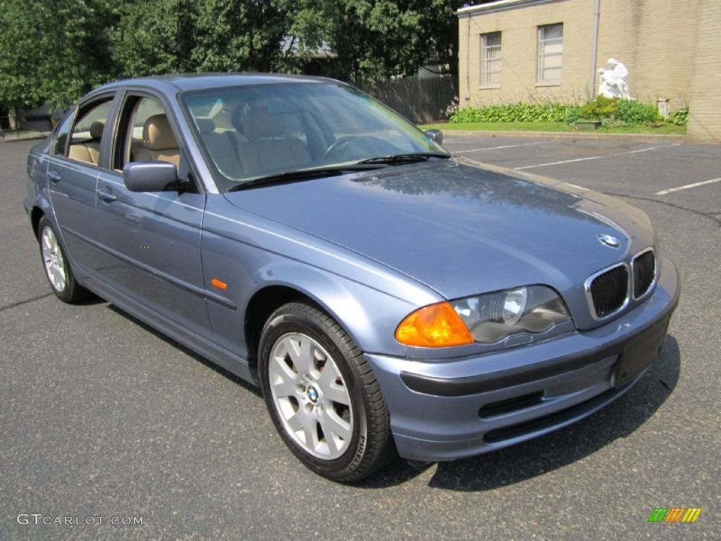 2001 3 Series 325xi Sedan - Topaz Blue Metallic / Sand photo #11