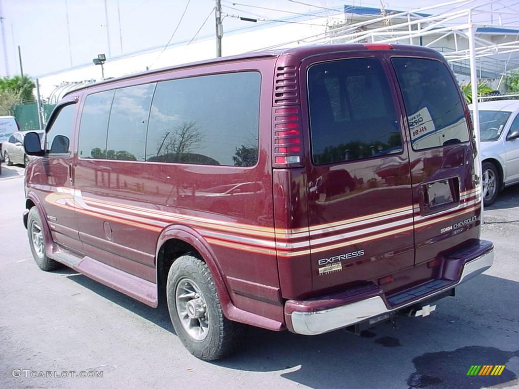 2000 Express 3500 SS454 Passenger - Dark Carmine Red Metallic / Neutral photo #6