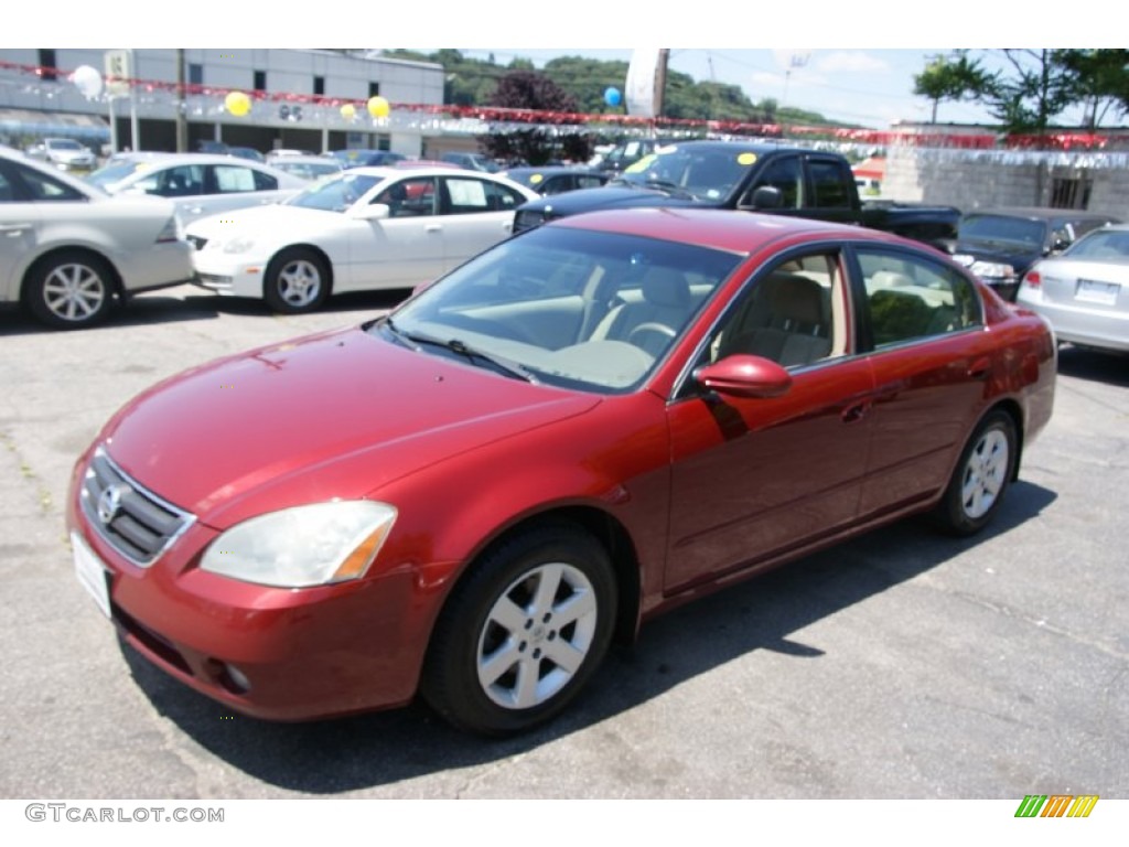 2003 Altima 2.5 S - Sonoma Sunset Red / Blond photo #1