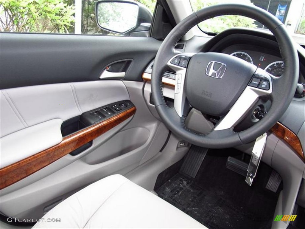 2012 Honda Accord EX-L Sedan Gray Steering Wheel Photo #67303484