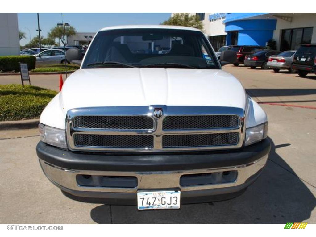 1998 Ram 1500 ST Extended Cab - Bright White / Gray photo #2