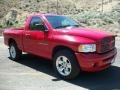 2005 Flame Red Dodge Ram 1500 SLT Regular Cab 4x4  photo #32
