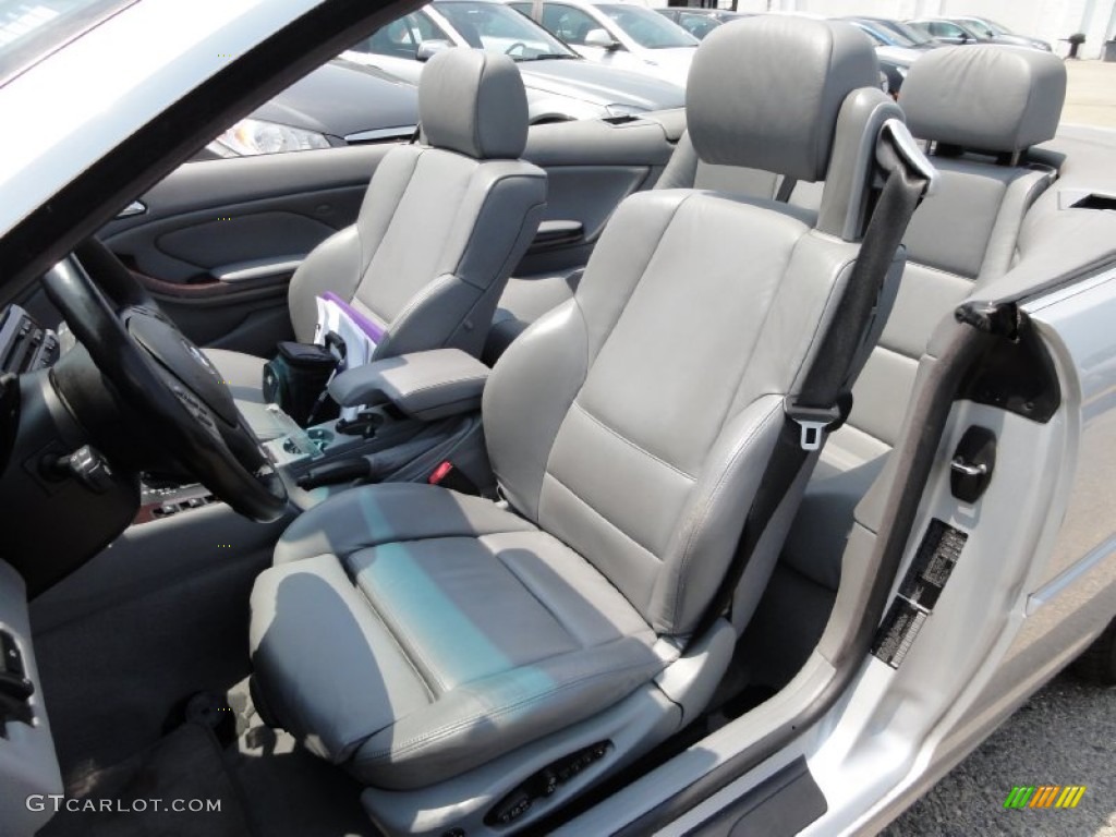2001 3 Series 330i Convertible - Titanium Silver Metallic / Black photo #17