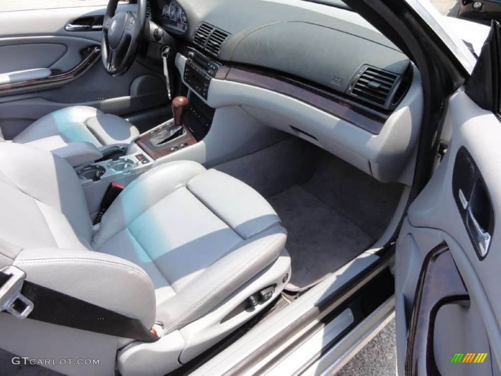 2001 3 Series 330i Convertible - Titanium Silver Metallic / Black photo #18