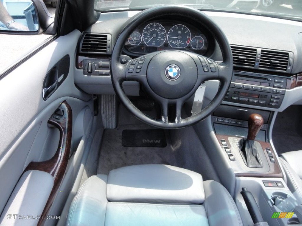 2001 3 Series 330i Convertible - Titanium Silver Metallic / Black photo #32