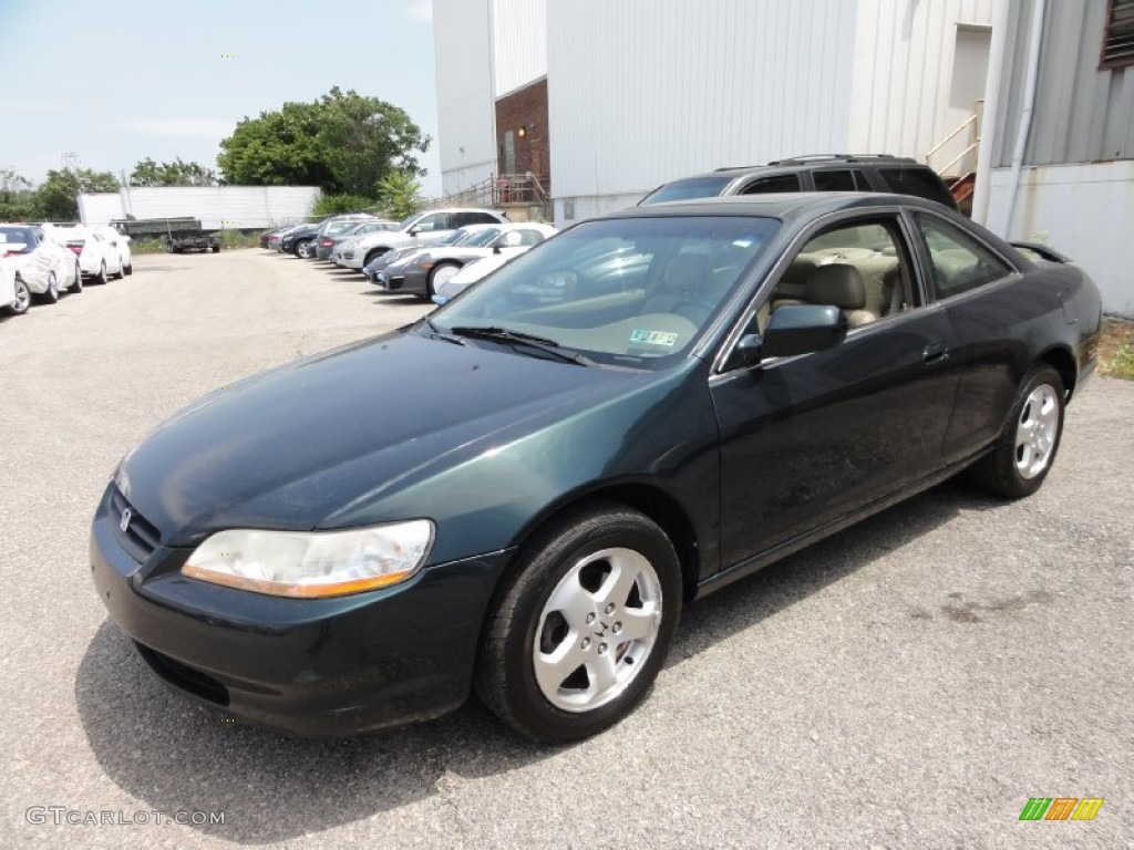 1999 Accord EX V6 Coupe - Dark Emerald Pearl / Gray photo #2