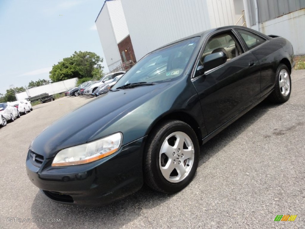 1999 Accord EX V6 Coupe - Dark Emerald Pearl / Gray photo #3