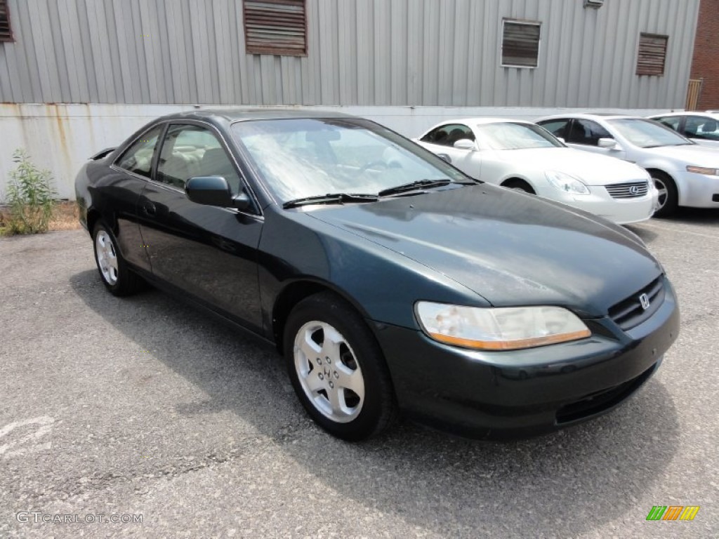 1999 Accord EX V6 Coupe - Dark Emerald Pearl / Gray photo #5