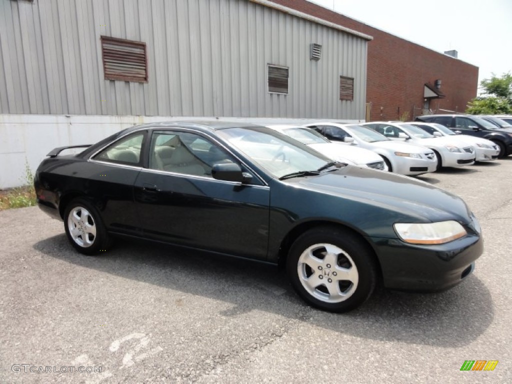 1999 Accord EX V6 Coupe - Dark Emerald Pearl / Gray photo #7