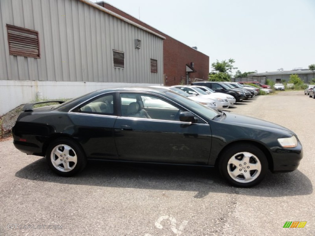 1999 Accord EX V6 Coupe - Dark Emerald Pearl / Gray photo #8