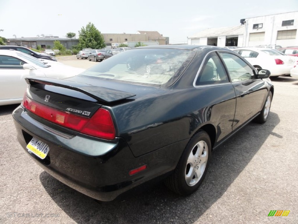 1999 Accord EX V6 Coupe - Dark Emerald Pearl / Gray photo #9