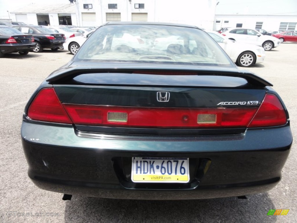 1999 Accord EX V6 Coupe - Dark Emerald Pearl / Gray photo #10