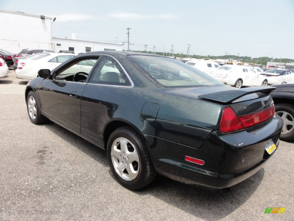 1999 Accord EX V6 Coupe - Dark Emerald Pearl / Gray photo #11