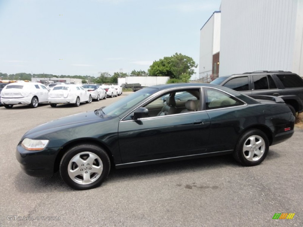1999 Accord EX V6 Coupe - Dark Emerald Pearl / Gray photo #12