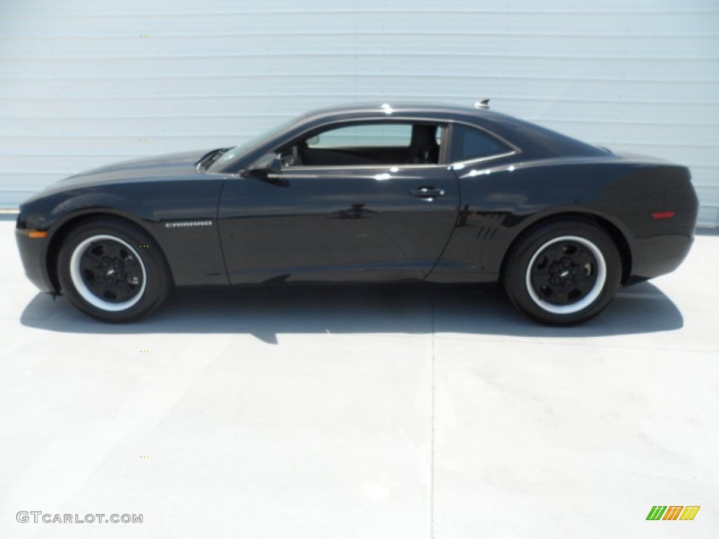 2011 Camaro LS Coupe - Black / Black photo #5