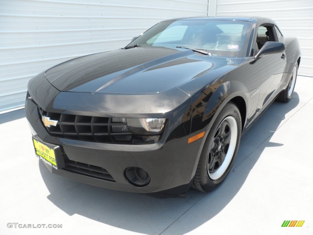 2011 Camaro LS Coupe - Black / Black photo #6