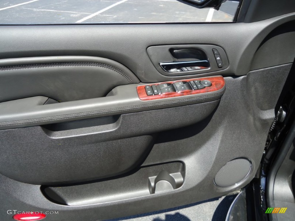2013 Cadillac Escalade Luxury AWD Ebony Door Panel Photo #67311278
