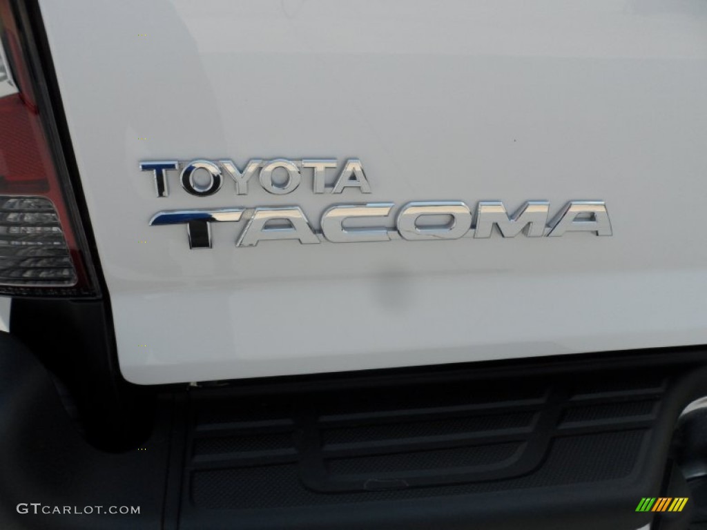 2012 Tacoma V6 Prerunner Double Cab - Super White / Graphite photo #13