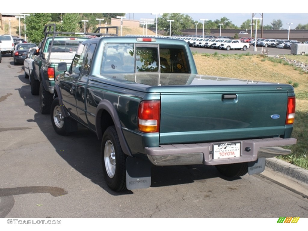 1997 Ranger XLT Extended Cab 4x4 - Medium Willow Green Metallic / Medium Prairie Tan photo #3