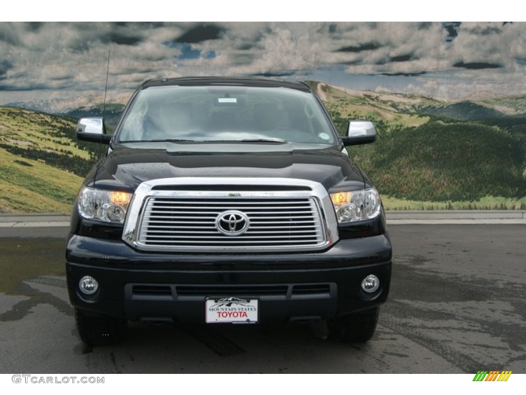 2012 Tundra Limited CrewMax 4x4 - Black / Sand Beige photo #4