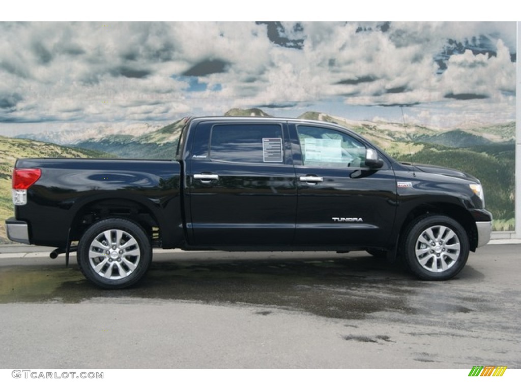 2012 Tundra Platinum CrewMax 4x4 - Black / Graphite photo #2