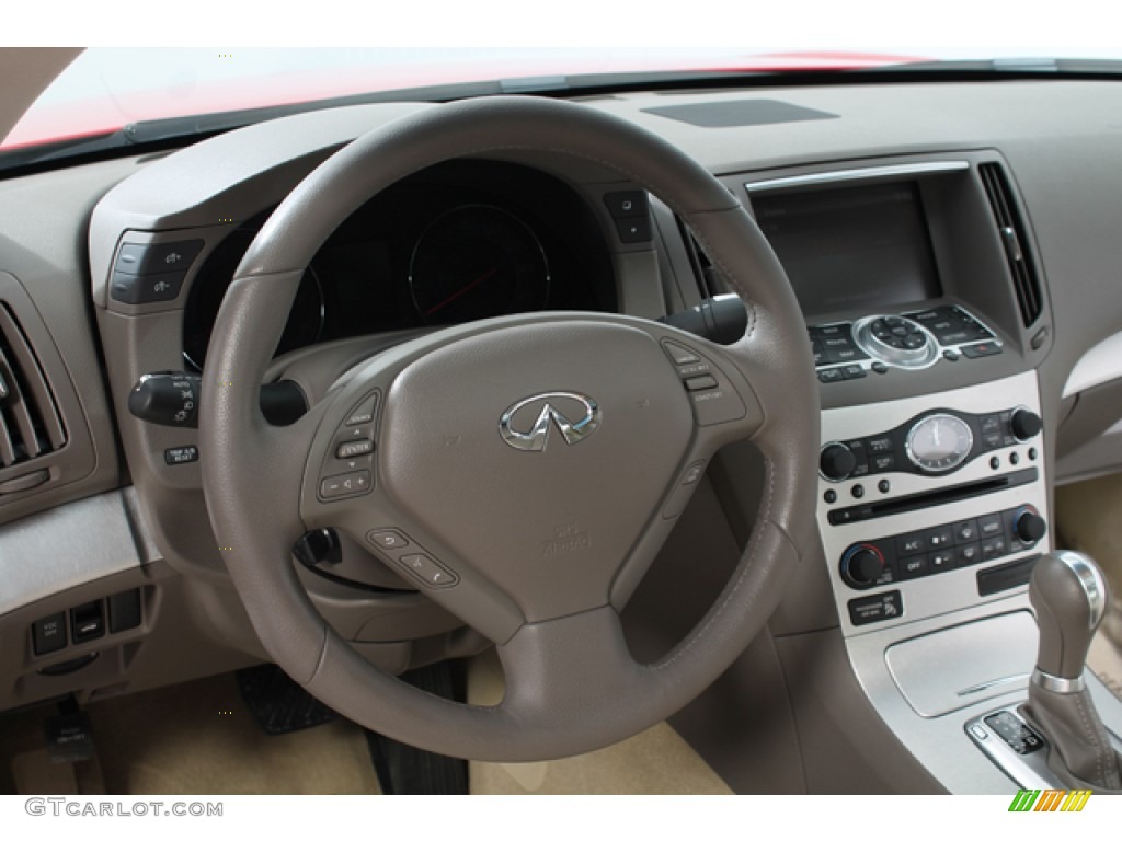 2009 Infiniti G 37 x Coupe Wheat Steering Wheel Photo #67313723