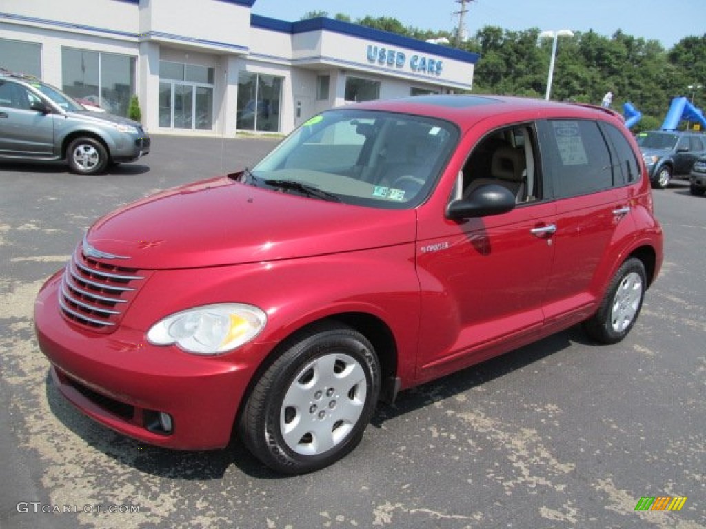2006 PT Cruiser Limited - Inferno Red Crystal Pearl / Pastel Pebble Beige photo #5