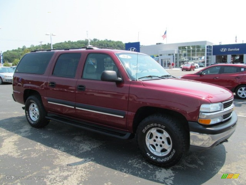 2004 Suburban 1500 LT 4x4 - Sport Red Metallic / Gray/Dark Charcoal photo #1