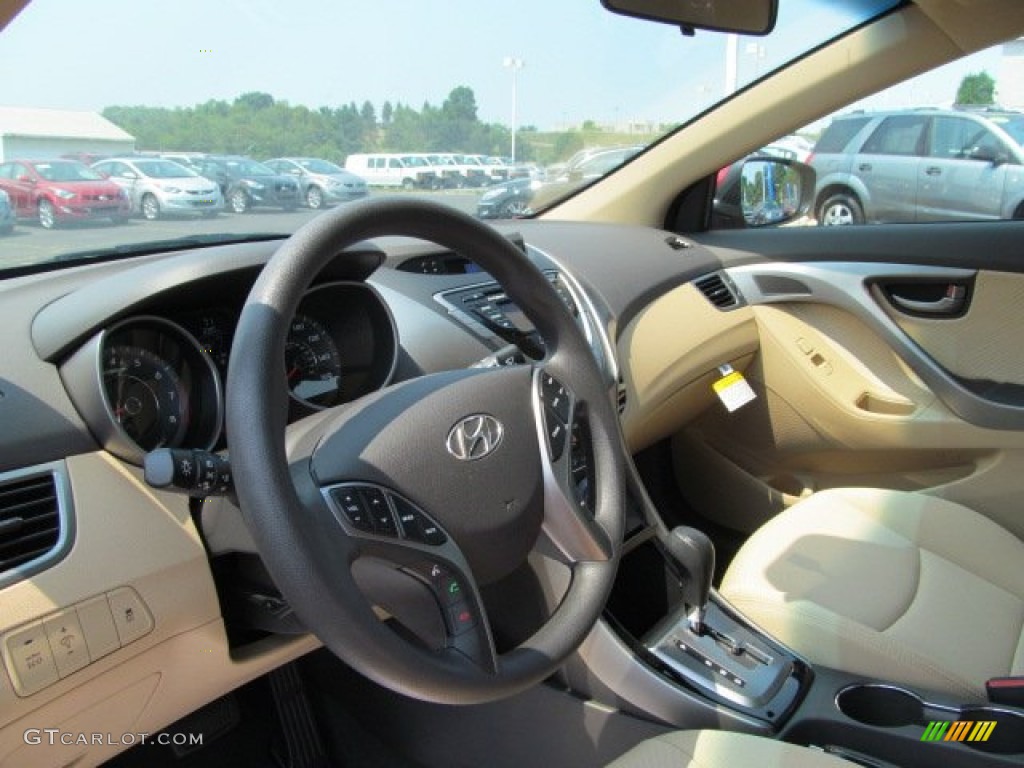 2013 Elantra GLS - Red Allure / Beige photo #7