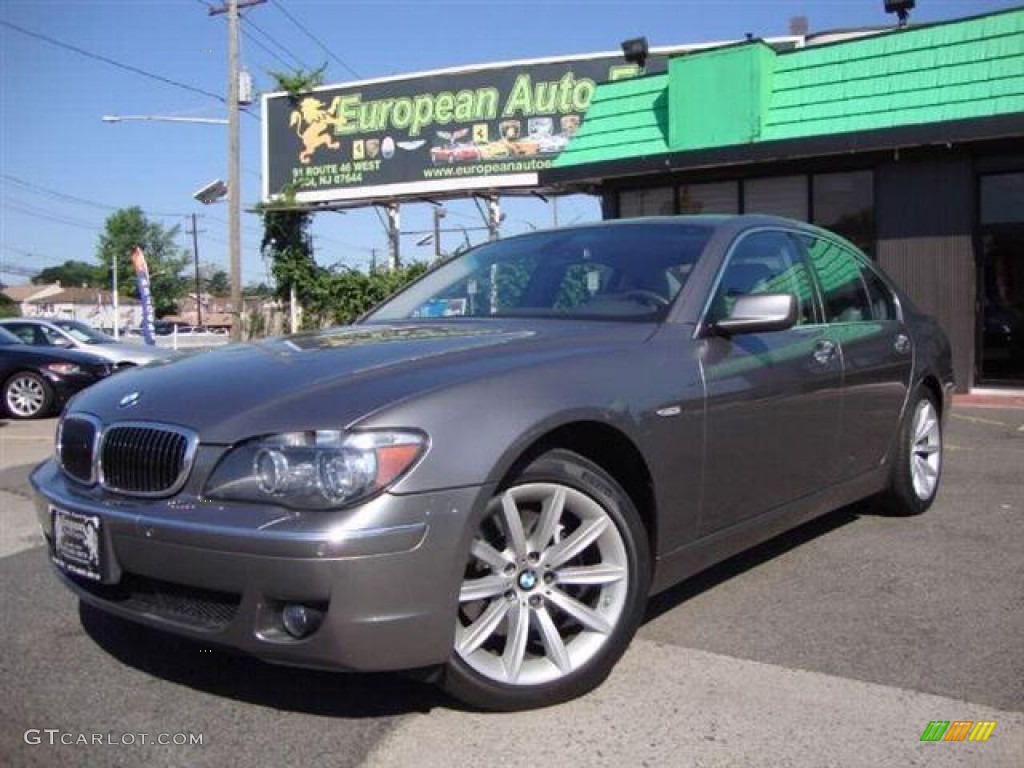2008 7 Series 750i Sedan - Moonstone Metallic / Flannel Grey photo #1