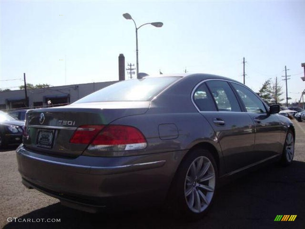2008 7 Series 750i Sedan - Moonstone Metallic / Flannel Grey photo #3